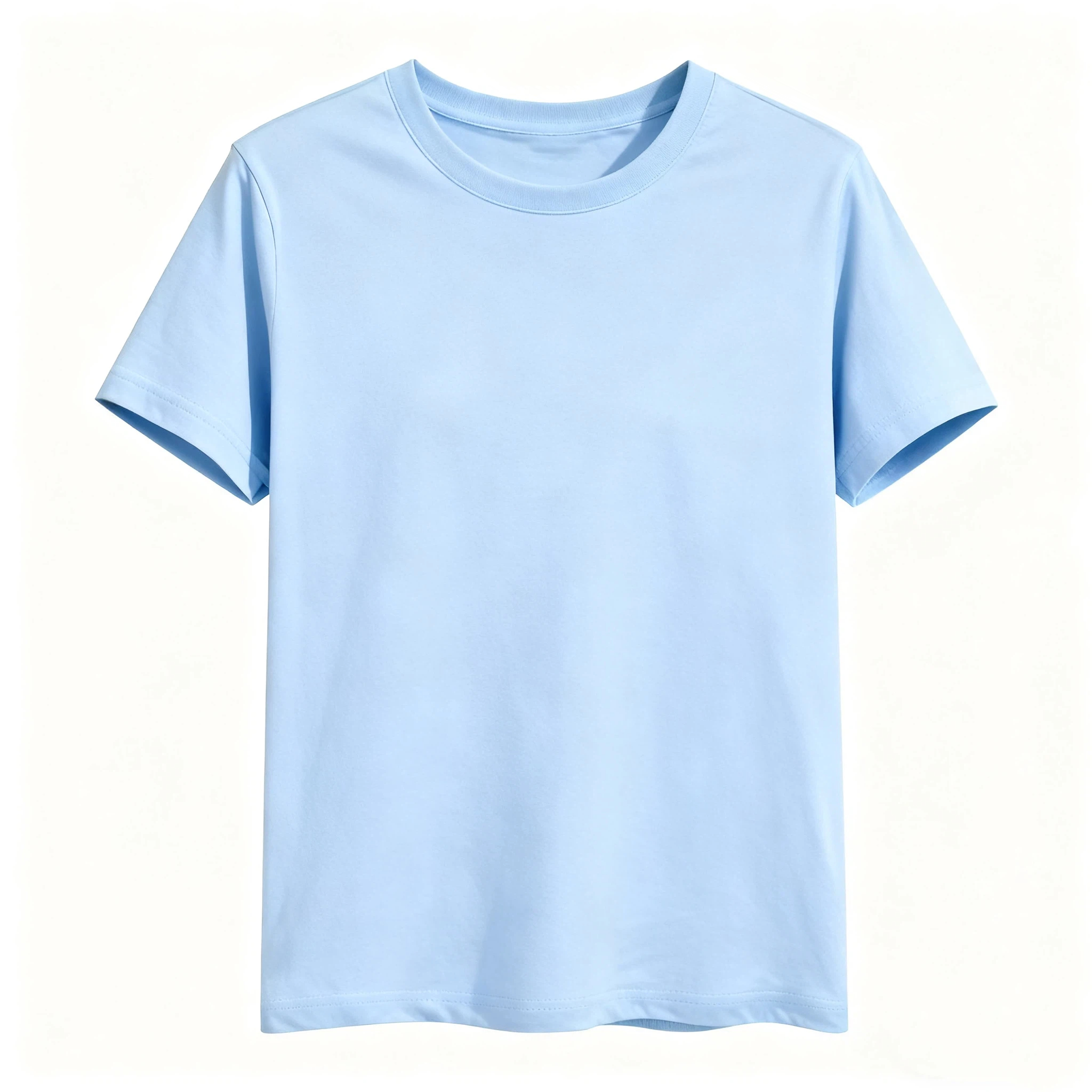 Women's Crew Neck Solid Short-Sleeve T-Shirt