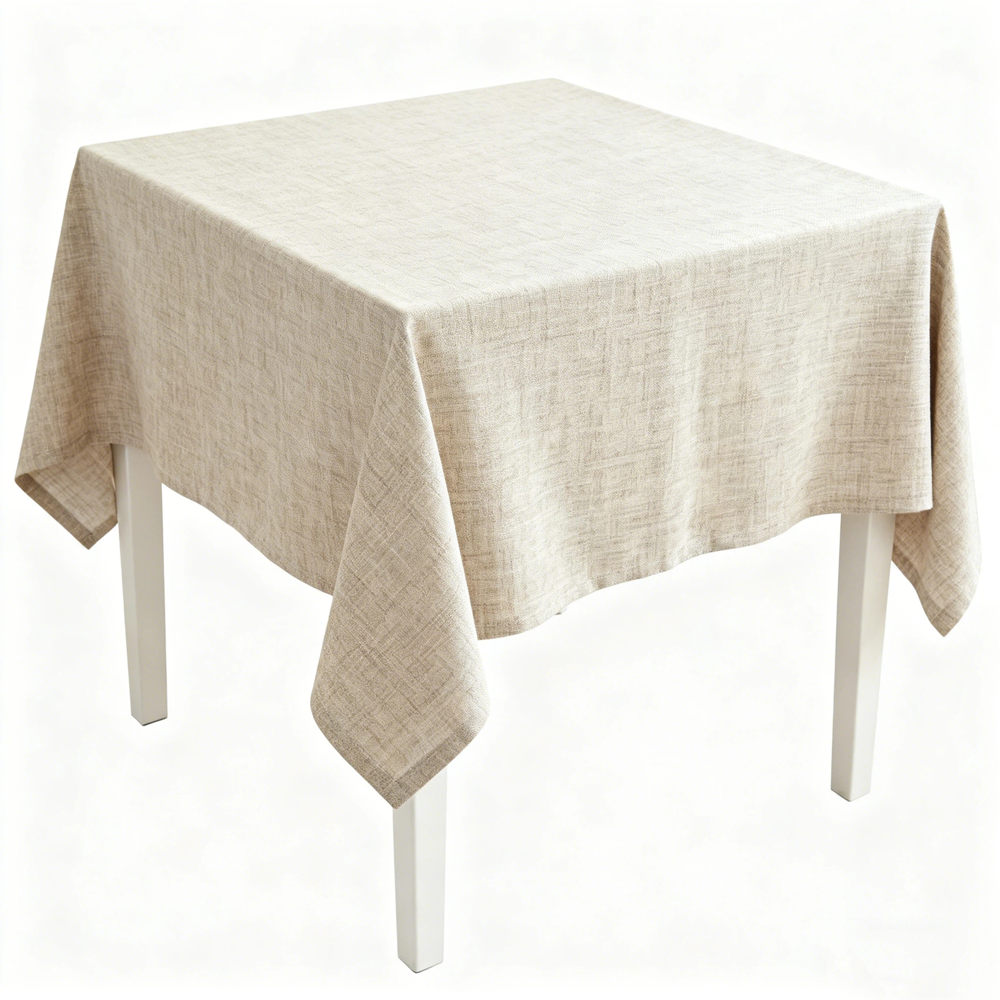 Cotton-Linen Blend Square Tablecloth