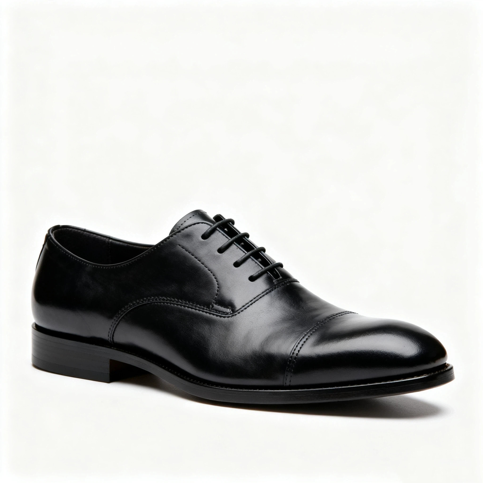 Men's Black Leather Business Oxford Shoes